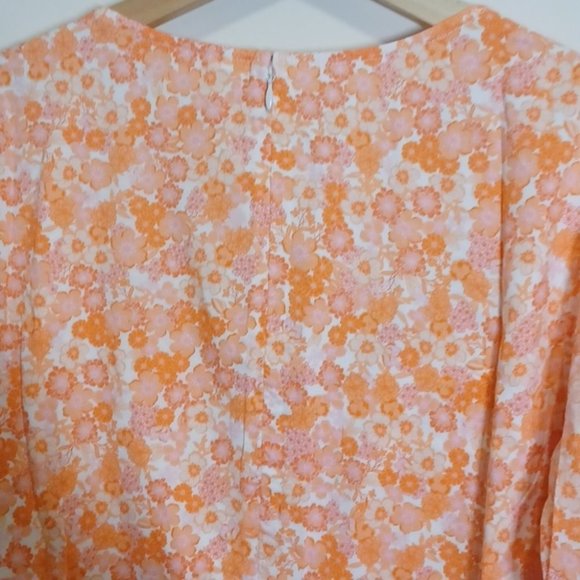 BP. CORAL Floral  Print Fit & Flare Minidress - Picture 10 of 11